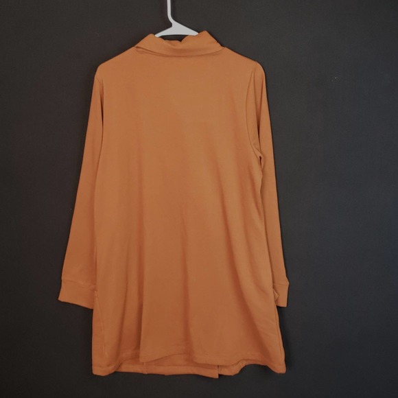Orange / Brown Long Cardigan Sweatshirt size M/L - Picture 2 of 2